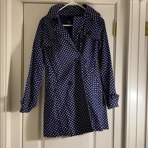 Gap polka dot light trench coat jacket